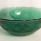Large Princess House Emerald Green Glass Fantasia Floral Bowl