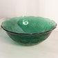 Large Princess House Emerald Green Glass Fantasia Floral Bowl