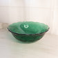 Large Princess House Emerald Green Glass Fantasia Floral Bowl