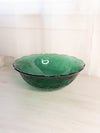 Large Princess House Emerald Green Glass Fantasia Floral Bowl