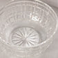 Large Heavy Crystal Bowl with Block Pattern