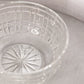 Large Heavy Crystal Bowl with Block Pattern