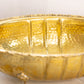 Large Oval Hammared Brass 4-Toed Planter (Made in Italy)