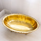 Large Oval Hammared Brass 4-Toed Planter (Made in Italy)