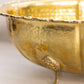 Large Oval Hammared Brass 4-Toed Planter (Made in Italy)