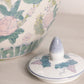 Large Pink and Green Floral Ceramic Lidded Ginger Jar