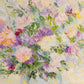 Large Pink Purple White Flowers in Vase Acrylic Painting