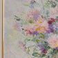 Large Pink Purple White Flowers in Vase Acrylic Painting