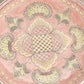 Large Pink Yellow Green Ceramic Plate