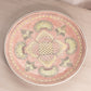 Large Pink Yellow Green Ceramic Plate