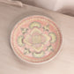 Large Pink Yellow Green Ceramic Plate