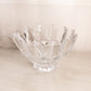 Large Thick Heavy 12 Point Footed Crystal Bowl