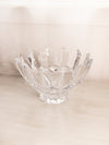 Large Thick Heavy 12 Point Footed Crystal Bowl