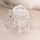 Large Thick Heavy 12 Point Footed Crystal Bowl