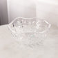 Large Tiffany & Co Floral Vine Thick Crystal Bowl