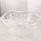 Large Tiffany & Co Floral Vine Thick Crystal Bowl