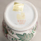 Large White Ceramic Lidded Pink Green Floral Ginger Jar