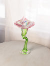 LE Smith Handblown Art Glass Jack-in-the-Pulpit Vase