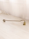 Long Brass Floral Candle Snuffer
