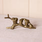 Small Brass 3 Owls on Branch Figurine