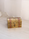 Medium Brass and Copper Hinged Lid Chest