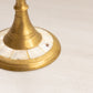 Medium Brass and Mother of Pearl Candlestick