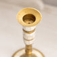 Medium Brass and Mother of Pearl Candlestick