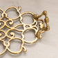 Medium Brass Apple Trivet Tray with 2 Handles