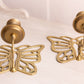 Medium Brass Butterfly Wall Sconce Candleholder