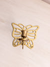 Medium Brass Butterfly Wall Sconce Candleholder