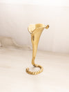 Medium Brass Calla Lily Candleholder