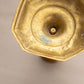 Medium Brass Candlestick with Octagonal Base