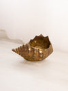 Medium Brass Conch Shell Planter Vase