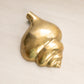 Medium Brass Conch Shell Wall Decor