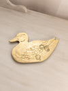 Medium Brass Detailed Duck Trivet