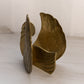 Medium Brass Details Swan Figurine with Separated Wings