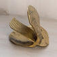 Medium Brass Details Swan Figurine with Separated Wings