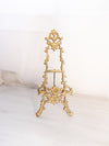 Medium Brass Easel with Floral Designs