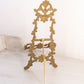 Medium Brass Easel with Floral Designs