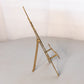 Medium Brass Easel with Ornate Designs and Pointed Top
