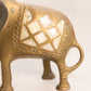 Medium Brass Elephant with Mother of Pearl Inlay Figurine