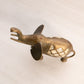 Medium Brass Elephant with Mother of Pearl Inlay Figurine