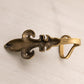 Medium Brass Fleur-de-lis Wall Hook