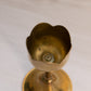 Medium Brass Floral Votive/Tea Light Holder Candlestick