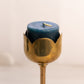 Medium Brass Floral Votive/Tea Light Holder Candlestick