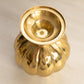 Medium Brass Footed Cupped Scalloped Vase