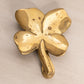 Medium Brass Four Leaf Clover Leaf Door Knocker