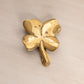 Medium Brass Four Leaf Clover Leaf Door Knocker