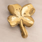 Medium Brass Four Leaf Clover Leaf Door Knocker