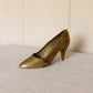 Medium Brass High Heel Shoe Figurine
